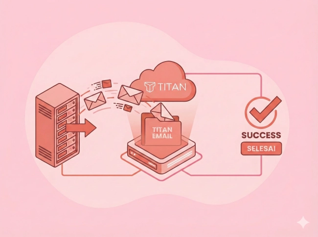 Cara import email ke Titan Email